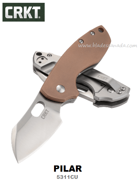 CRKT Pilar Framelock Folding Knife, Copper, CRKT5311CU